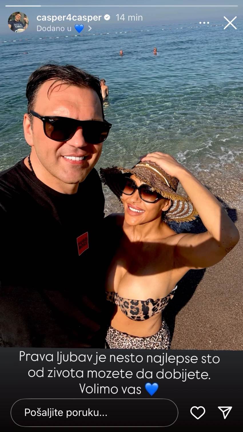  Tigrasti bikini i osmijeh od uva do uva: Mina i Kasper napustili Srbiju 