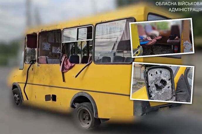  HOROR U CENTRU HERSONA! Rusi dronom pogodili minibus, stravičan prizor na mjestu napada 