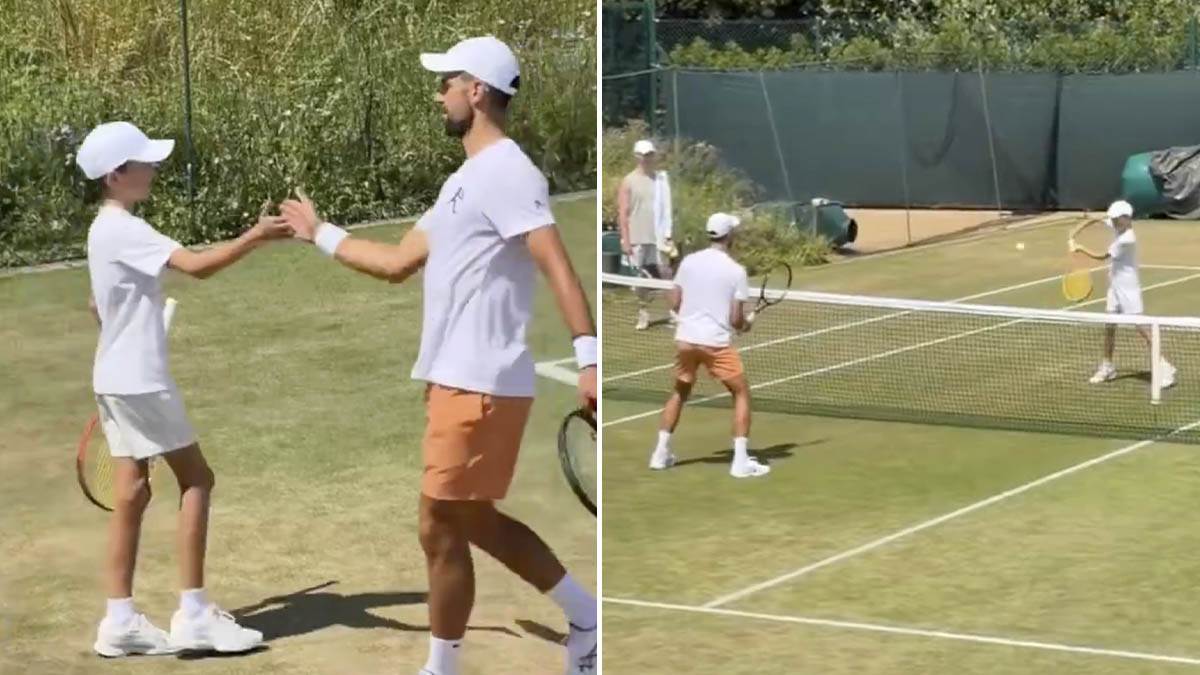 Stefan spremio Novaka za Janika Sinera: Ovako su Đokovići trenirali pred polufinale Vimbldona 