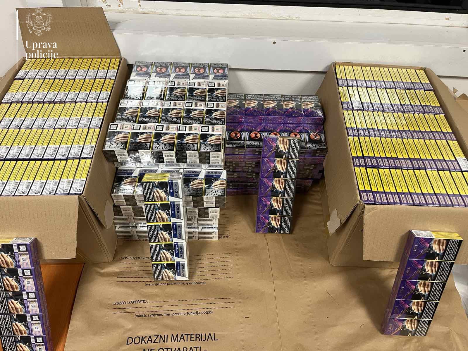  Uhapšen zbog krijumčarenja 149 šteka cigareta preko zelene granice sa Kosovom 