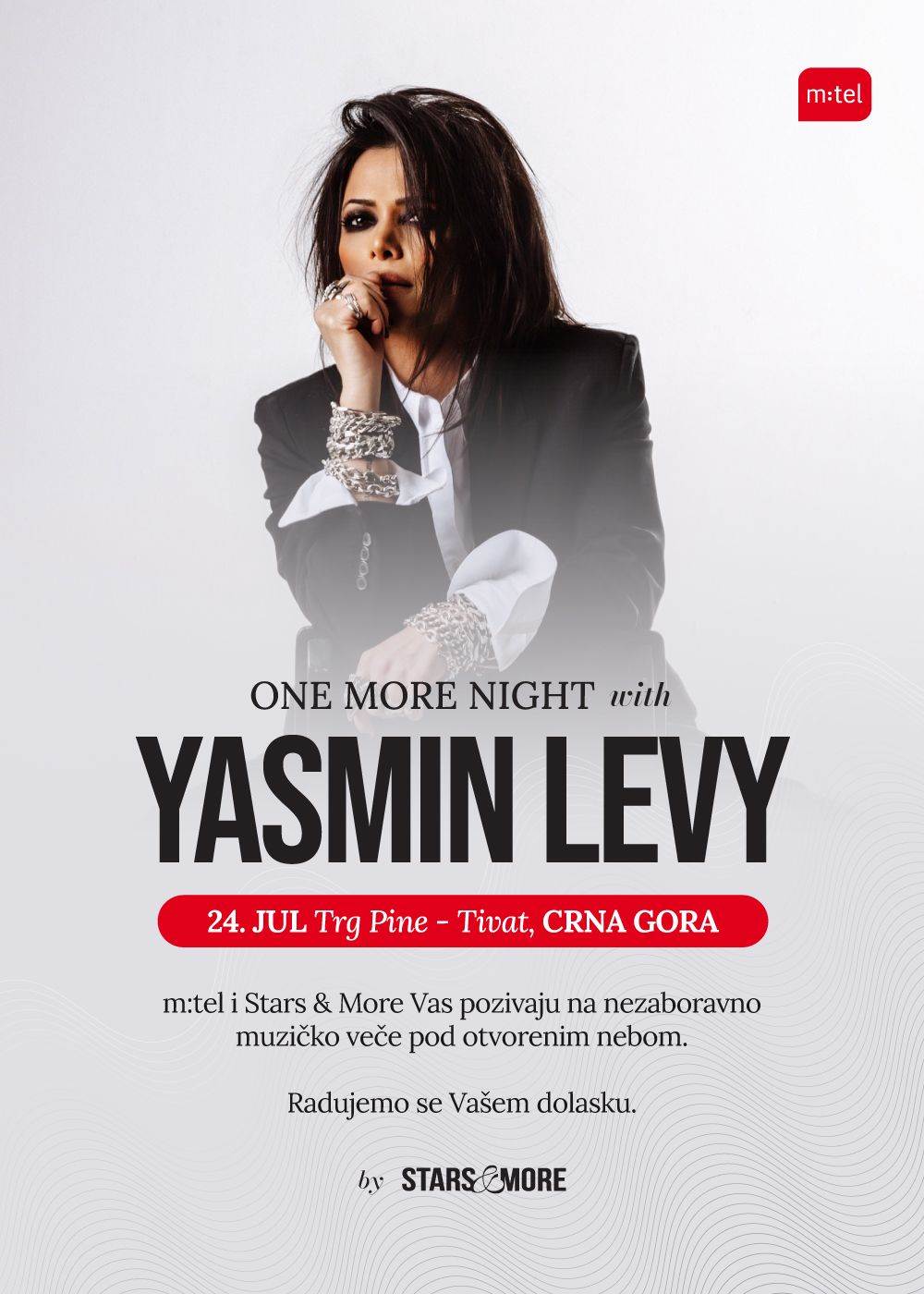  Svjetska muzička diva Yasmin Levy ponovo u Crnoj Gori! MTEL i Stars & More vas pozivaju na nezaborav 