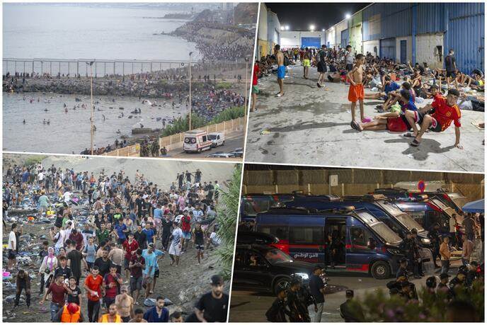  NASTAVLJA SE HAOS U SEUTI, VIŠE OD 40.000 MIGRANATA UPALO U GRAD 
