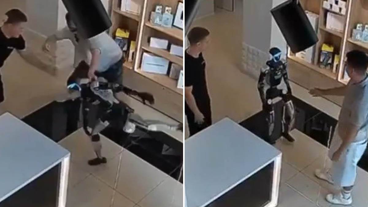  Robot počeo da izvodi kung fu pokrete i skoro pretukao trojicu momaka 