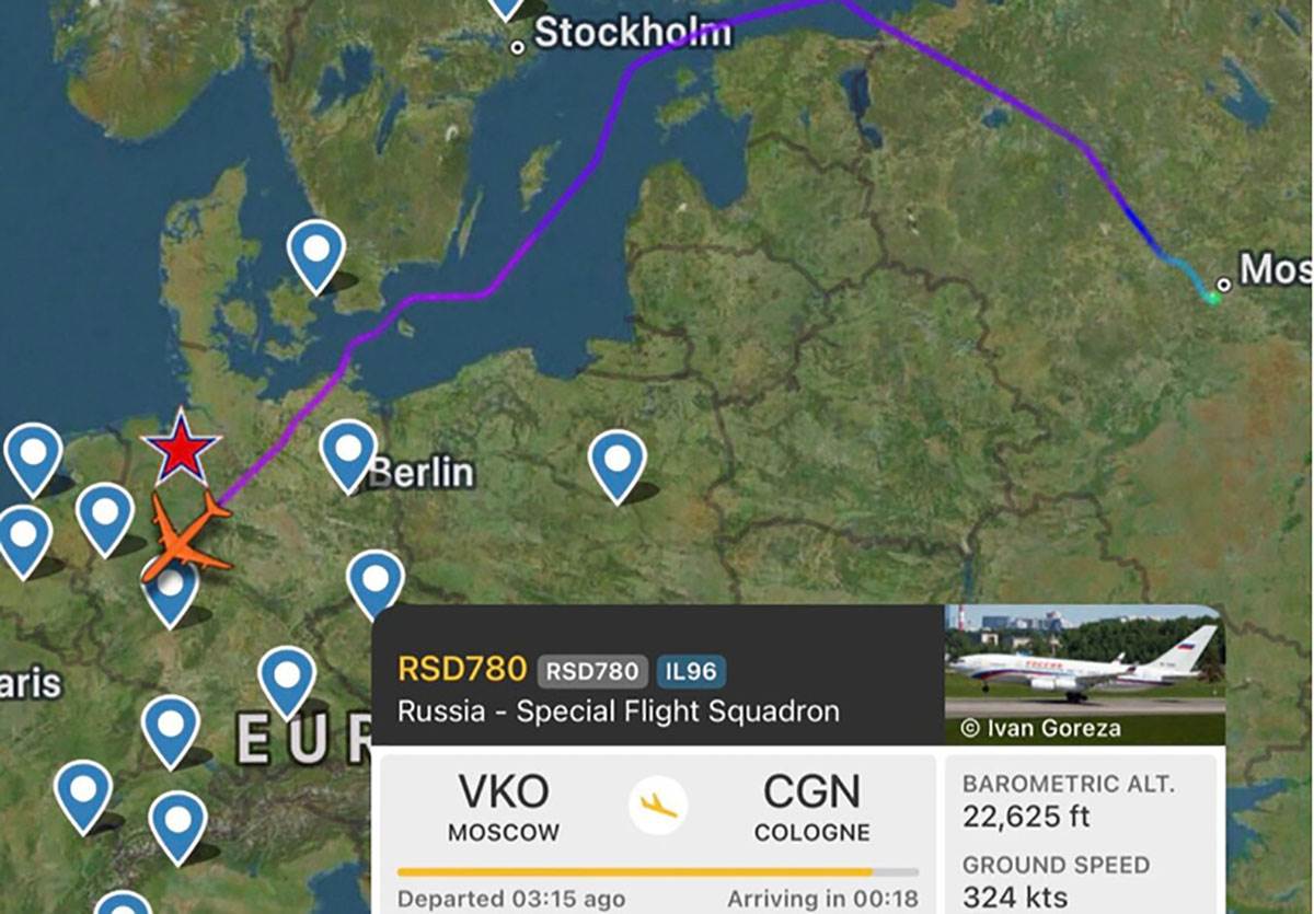  Ruski vladin avion sletio u Keln 