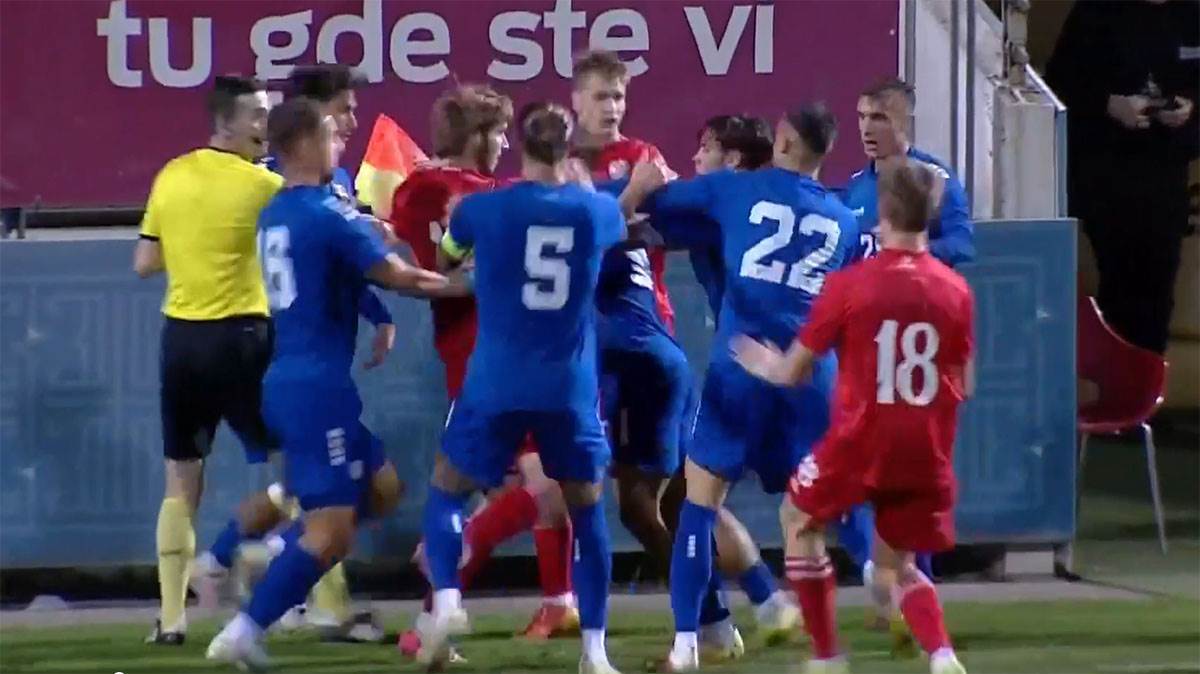  Tuča na Srbija - Rusija 