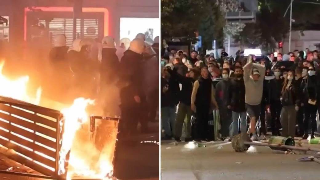  Zapaljena ministarstva i policijska stanica u Albaniji 