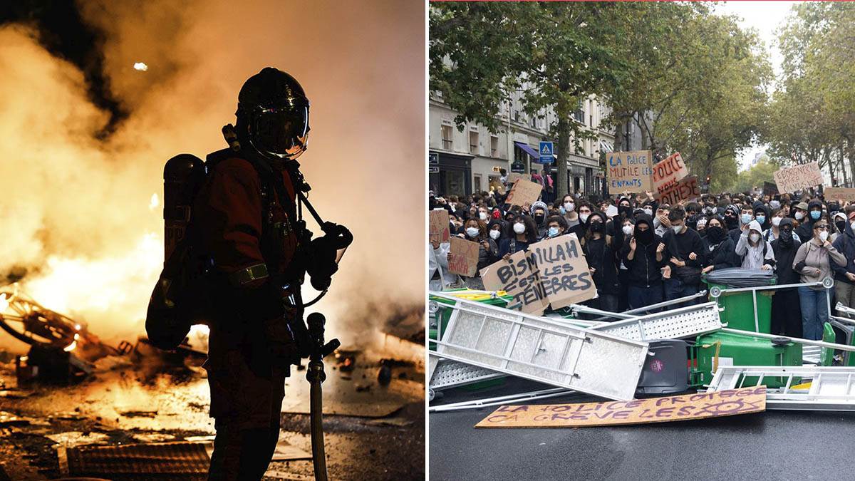  Ulice Francuske u ruševinama poslije protesta i pljački 