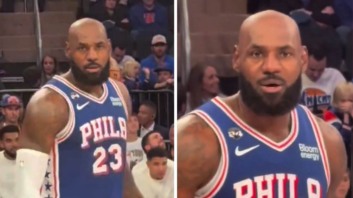  Lebron Džejms u klinču sa navijačem 