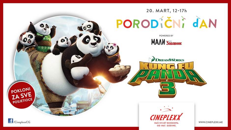 Porodični dan Kung Fu Panda u Cineplexxu! 