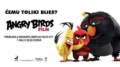 Premijera filma Angry Birds u Cineplexxu!  