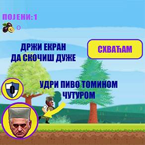  KAKVA IGRA: Peci "Tomovaču", skupljaj "pojene"! 