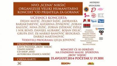  Humanitarni koncert "Od prijatelja za Gorana"  