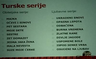   Kako su klasifikovane turske serije 