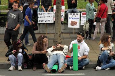  Beograd: Studenti blokirali i FPN 