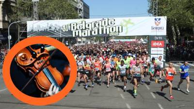  Beograd: Filharmonija svirala maratoncima! (VIDEO) 