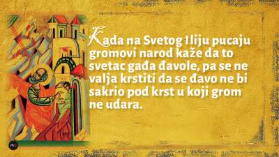  SVETI ILIJA GROMOVNIK: Ovo nemojte da radite! 