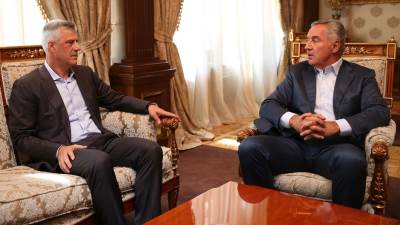  Đukanović sa Tačijem o Kosovu 