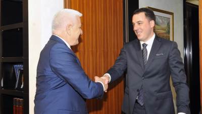  Premijer Duško Marković primio gradonačelnika Podgorice Ivana Vukovića 