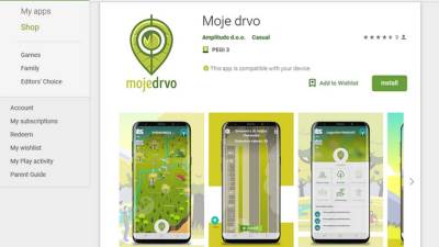  moje drvo aplikacija 