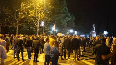  Protest Demokratskog Fronta ispred Skupštine 