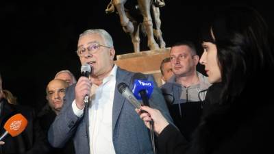  Protest Demokratskog fronta ispred Skuštine Crne Gore 