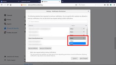  Kako da spriječite sajtove da vam šalju notifikacije PC 