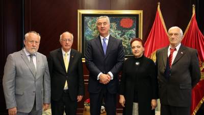  Đukanović primio delegaciju SUBNOR- a i antifašista CG 