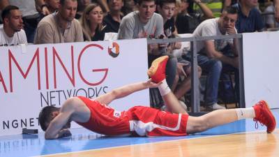  Ognjen Dobric povreda skocni zglob na Partizan Crvena zvezda 