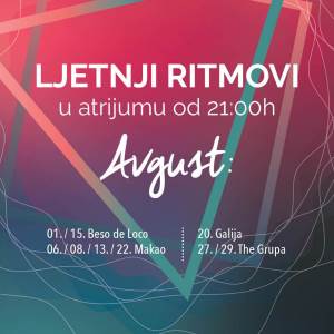  Avgust u CentreVille hotelu i The Living Room Podgorica 