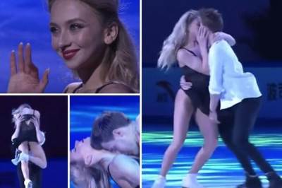  Ruski par u klizanju vruće plesao 