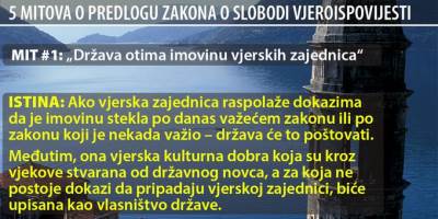  Mitovi o predlogu zakona o slobodi vjeroispovijesti 