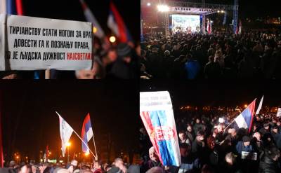  Napeto u Banjaluci: Miting i kontramiting bez incidenata  (FOTO/VIDEO) 