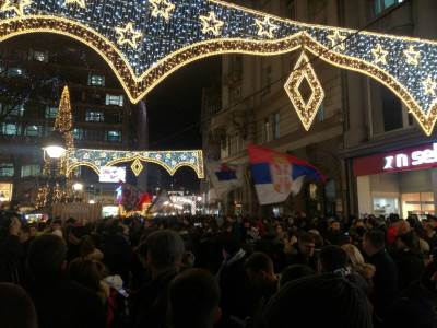  Protest ispred ambasade Crne Gore u Beogradu (VIDEO, FOTO) 