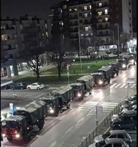  Da zaplačeš: Vojni konvoj odvozi preminule iz Bergama (VIDEO) 