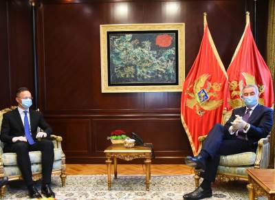  Predsjednik Đukanović primio ministra vanjskih poslova i trgovine Mađarske 