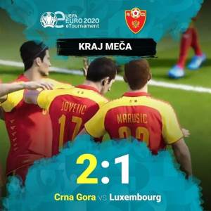  EEuro: Crna Gora pobijedila Luksemburg 
