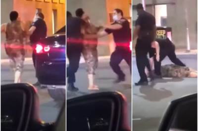  ŽENA OŠAMARILA POLICAJCA DVA PUTA, A ONDA JE ZAVRŠILA NA ZEMLJI 