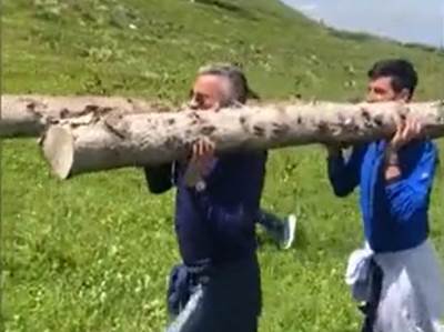  Ovako treniraju Novak i STRONGMEN Srđan 