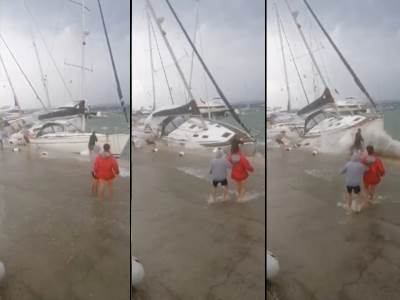  MORE NOSILO JEDRILICE i BRODOVE, pogledajte snimke sa primorja (VIDEO) 