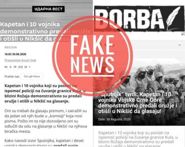  Ministarstvo odbrane: Lažna vijest da su vojnici predali oružje i otišli da glasaju 