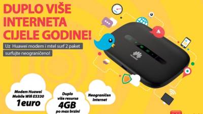  Duplo više Interneta cijele godine! 