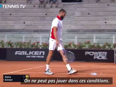  ZA OVO NEMA KAZNE: Divljao po terenu, bacao flašice i servirao nespremnom rivalu - Francuz pravio haos u Rimu! 