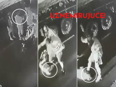  KAMERE SNIMILE NOVI SLUČAJ BRUTALNOG PREBIJANJA: Maloletnici na ulici krvnički tuku i šutiraju mladića! VIDEO 