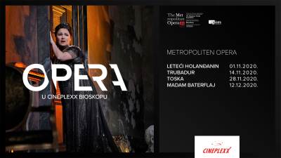  MET I BOLJŠOJ NA BIS NA VELIKOM PLATNU BIOSKOPA CINEPLEXX DELTA CITY 