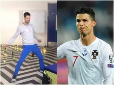  RONALDA NASMEJALA NOVAKOVA IMITACIJA: Ne ljuti se kao Federer ili Nadal! 