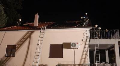  POŽAR NA KUĆI U TIVTU, izgorio krov 