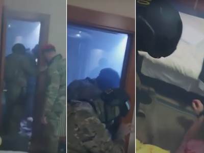  SNIMAK HAPŠENJA UBICE MONAHA: Tragovi krvi u hotelskoj sobi - pogledajte kako se opirao specijalcima! 