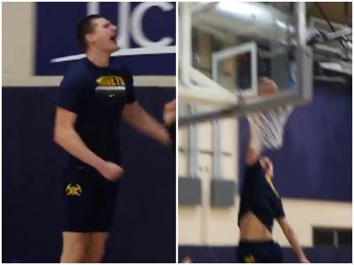  PRIČALI DA JE JOKIĆ OPET "BUCKO", ALI JEDAN SNIMAK JE SVE RAZUVERIO: Ovako trenira najbolji centar NBA lige! (VIDEO) 