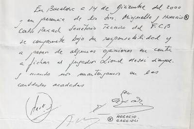  SALVETA KOJA JE PROMENILA ISTORIJU FUDBALA: Danas vredi milione! Napisane reči dovele su Lea Mesija u Evropu 