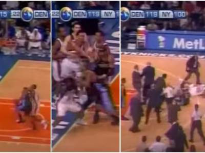  POSLEDNJA VELIKA NBA TUČA: ''Sevale'' su pesnice, udarao i Karmelo Entoni, a deset igrača je isključeno! (VIDEO) 